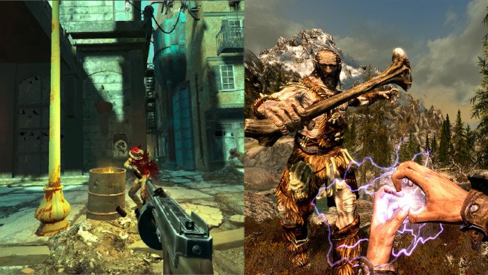تصاویر دو بازی Skyrim VR و Fallout 4 VR از بهترین بازی های واقعیت مجازی